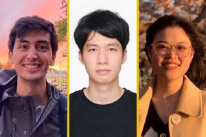 Headshots of Drew Prinster, Yiqing Shen, and Yunjuan Wang.