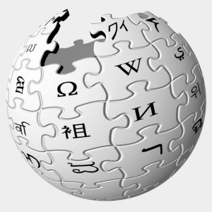 Wikipedia logo.