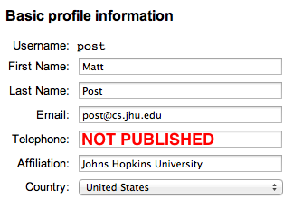 Picture of Softconf user info fields